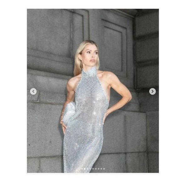 The New Arrivals by Ilkyaz Ozel Zada Skirt in Elmas 34 Womens Crystal Maxi - Picture 15 of 17